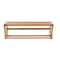 Organize It All Bamboo Wall Mounted Shelf with Towel Bar